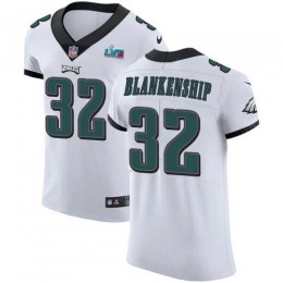 Eagles #32 Reed Blankenship White Super Bowl LVII Patch Men's Stitched NFL New Elite Jersey