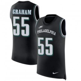 Eagles #55 Brandon Graham Black Alternate Men's Stitched NFL Limited Rush Tank Top Jersey