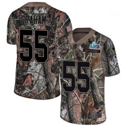 Eagles #55 Brandon Graham Camo Super Bowl LVII Patch Men's Stitched NFL Limited Rush Realtree Jersey