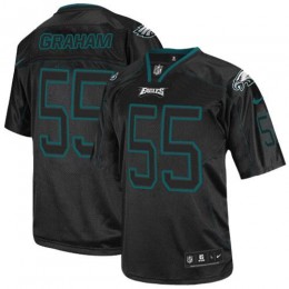 Eagles #55 Brandon Graham Lights Out Black Men's Stitched NFL Elite Jersey