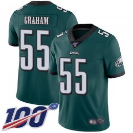 Eagles #55 Brandon Graham Midnight Green Team Color Men's Stitched NFL 100th Season Vapor Limited Jersey