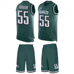 Eagles #55 Brandon Graham Midnight Green Team Color Men's Stitched NFL Limited Tank Top Suit Jersey