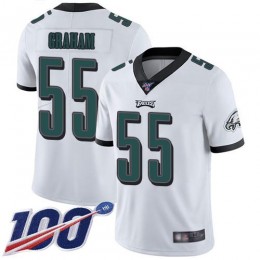 Eagles #55 Brandon Graham White Men's Stitched NFL 100th Season Vapor Limited Jersey
