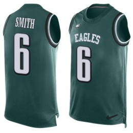 Eagles #6 DeVonta Smith Green Team Color Men's Stitched NFL Limited Tank Top Jersey