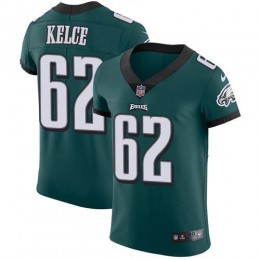 Eagles #62 Jason Kelce Midnight Green Team Color Men's Stitched NFL Vapor Untouchable Elite Jersey
