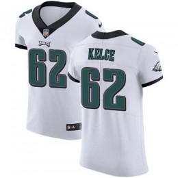 Eagles #62 Jason Kelce White Men's Stitched NFL Vapor Untouchable Elite Jersey