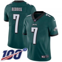Eagles #7 Haason Reddick Green Team Color Men's Stitched NFL 100th Season Vapor Untouchable Limited Jersey