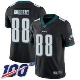 Eagles #88 Dallas Goedert Black Alternate Men's Stitched NFL 100th Season Vapor Limited Jersey