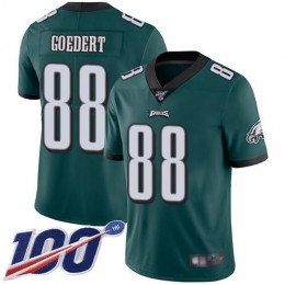 Eagles #88 Dallas Goedert Midnight Green Team Color Men's Stitched NFL 100th Season Vapor Limited Jersey