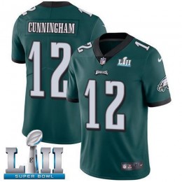 Philadelphia Eagles #12 Randall Cunningham Midnight Green Team Color Super Bowl LII Men's Stitched NFL Vapor Untouchable Limited Jersey
