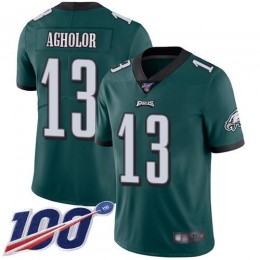 Philadelphia Eagles #13 Nelson Agholor Midnight Green Team Color Men's Stitched NFL 100th Season Vapor Limited Jersey