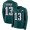 Philadelphia Eagles #13 Nelson Agholor Midnight Green Team Color Men's Stitched NFL Limited Therma Long Sleeve Jersey