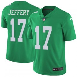 Philadelphia Eagles #17 Alshon Jeffery Green Men's Stitched NFL Limited Rush Jersey