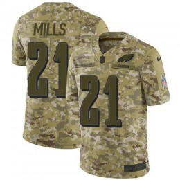 Philadelphia Eagles #21 Jalen Mills Camo Men's Stitched NFL Limited 2018 Salute To Service Jersey