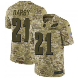 Philadelphia Eagles #21 Ronald Darby Camo Men's Stitched NFL Limited 2018 Salute To Service Jersey