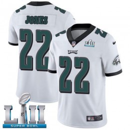 Philadelphia Eagles #22 Sidney Jones White Super Bowl LII Men's Stitched NFL Vapor Untouchable Limited Jersey
