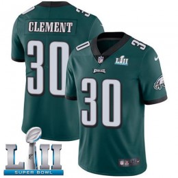 Philadelphia Eagles #30 Corey Clement Midnight Green Team Color Super Bowl LII Men Stitched NFL Vapor Untouchable Limited Jersey Men