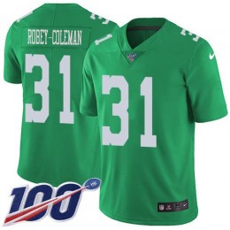 Philadelphia Eagles #31 Nickell Robey-Coleman Green Men's Stitched NFL Limited Rush 100th Season Jersey
