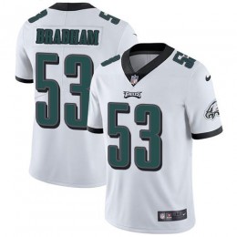 Philadelphia Eagles #53 Nigel Bradham White Men's Stitched NFL Vapor Untouchable Limited Jersey