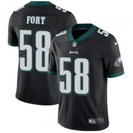 Philadelphia Eagles #58 LJ Fort Black Alternate Men's Stitched NFL Vapor Untouchable Limited Jersey