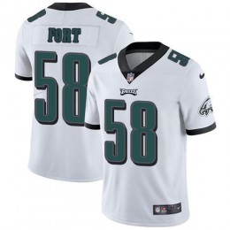 Philadelphia Eagles #58 LJ Fort White Men's Stitched NFL Vapor Untouchable Limited Jersey