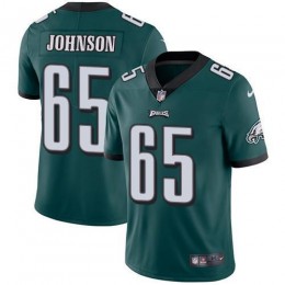 Philadelphia Eagles #65 Lane Johnson Midnight Green Team Color Men's Stitched NFL Vapor Untouchable Limited Jersey