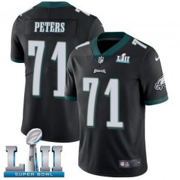 Philadelphia Eagles #71 Jason Peters Black Alternate Super Bowl LII Men's Stitched NFL Vapor Untouchable Limited Jersey
