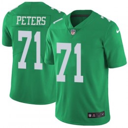 Philadelphia Eagles #71 Jason Peters Green Men's Stitched NFL Limited Rush Jersey