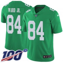 Philadelphia Eagles #84 Greg Ward Jr. Green Men's Stitched NFL Limited Rush 100th Season Jersey