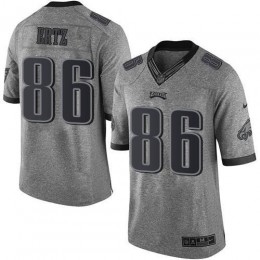 Philadelphia Eagles #86 Zach Ertz Gray Men's Stitched NFL Limited Gridiron Gray Jersey