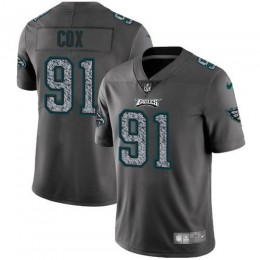 Philadelphia Eagles #91 Fletcher Cox Gray Static Men's Stitched NFL Vapor Untouchable Limited Jersey