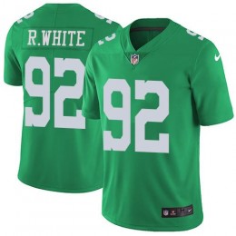 Philadelphia Eagles #92 Reggie White Green Men's Stitched NFL Limited Rush Jersey