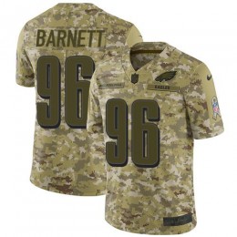 Philadelphia Eagles #96 Derek Barnett Camo Men's Stitched NFL Limited 2018 Salute To Service Jersey