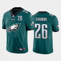 Philadelphia Eagles #26 Miles Sanders Green Men's Big Team Logo Player Vapor Limited NFL Jersey