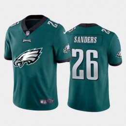 Philadelphia Eagles #26 Miles Sanders Green Men's Big Team Logo Vapor Limited NFL Jersey