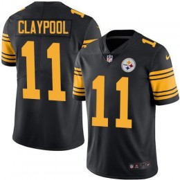 Pittsburgh Steelers #11 Chase Claypool Black Men's Stitched NFL Limited Rush Jersey