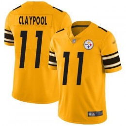 Pittsburgh Steelers #11 Chase Claypool Gold Men's Stitched NFL Limited Inverted Legend Jersey