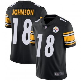 Pittsburgh Steelers #18 Diontae Johnson Black Team Color Men's Stitched NFL Vapor Untouchable Limited Jersey