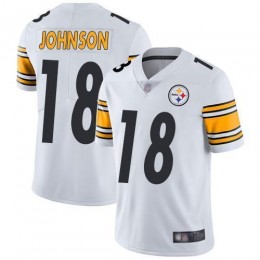 Pittsburgh Steelers #18 Diontae Johnson White Men's Stitched NFL Vapor Untouchable Limited Jersey