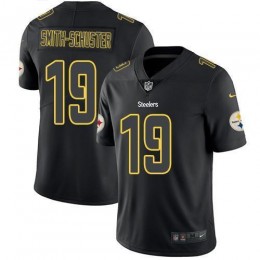Pittsburgh Steelers #19 JuJu Smith-Schuster Black Men's Stitched NFL Limited Rush Impact Jersey