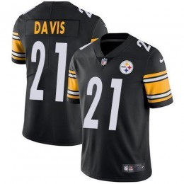 Pittsburgh Steelers #21 Sean Davis Black Team Color Men's Stitched NFL Vapor Untouchable Limited Jersey