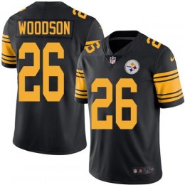 Pittsburgh Steelers #26 Rod Woodson Black Men's Stitched NFL Limited Rush Jersey