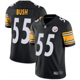 Pittsburgh Steelers #55 Devin Bush Black Team Color Men's Stitched NFL Vapor Untouchable Limited Jersey