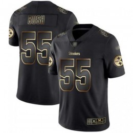 Pittsburgh Steelers #55 Devin Bush Black/Gold Men's Stitched NFL Vapor Untouchable Limited Jersey