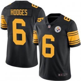 Pittsburgh Steelers #6 Devlin Hodges Black Men's Stitched NFL Limited Rush Jersey
