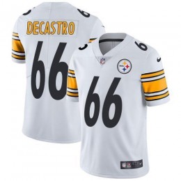 Pittsburgh Steelers #66 David DeCastro White Men's Stitched NFL Vapor Untouchable Limited Jersey