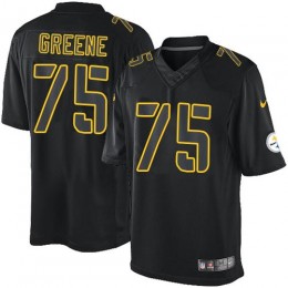 Pittsburgh Steelers #75 Joe Greene Black Men's Stitched NFL Impact Limited Jersey