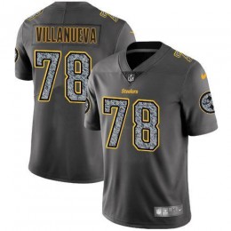 Pittsburgh Steelers #78 Alejandro Villanueva Gray Static Men's Stitched NFL Vapor Untouchable Limited Jersey