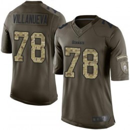 Pittsburgh Steelers #78 Alejandro Villanueva Green Men's Stitched NFL Limited 2015 Salute to Service Jersey