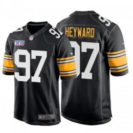 Pittsburgh Steelers #97 Cameron Heyward Super Bowl XIII 1978 Retro Game NFL Jersey Black Men's